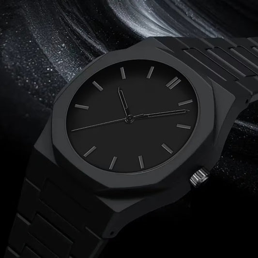 1pc Men's Women's Watch - Minimalist Modern Black Quartz ..