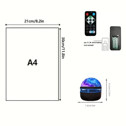 7-Color Aurora USB Lamp, USB Powered with LED Light, for Starry Night Light Decoration, Suitable for Bedroom And Music Room Decor