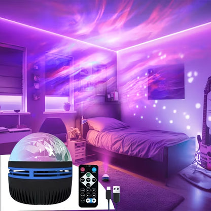 7-Color Aurora USB Lamp, USB Powered with LED Light, for Starry Night Light Decoration, Suitable for Bedroom And Music Room Decor