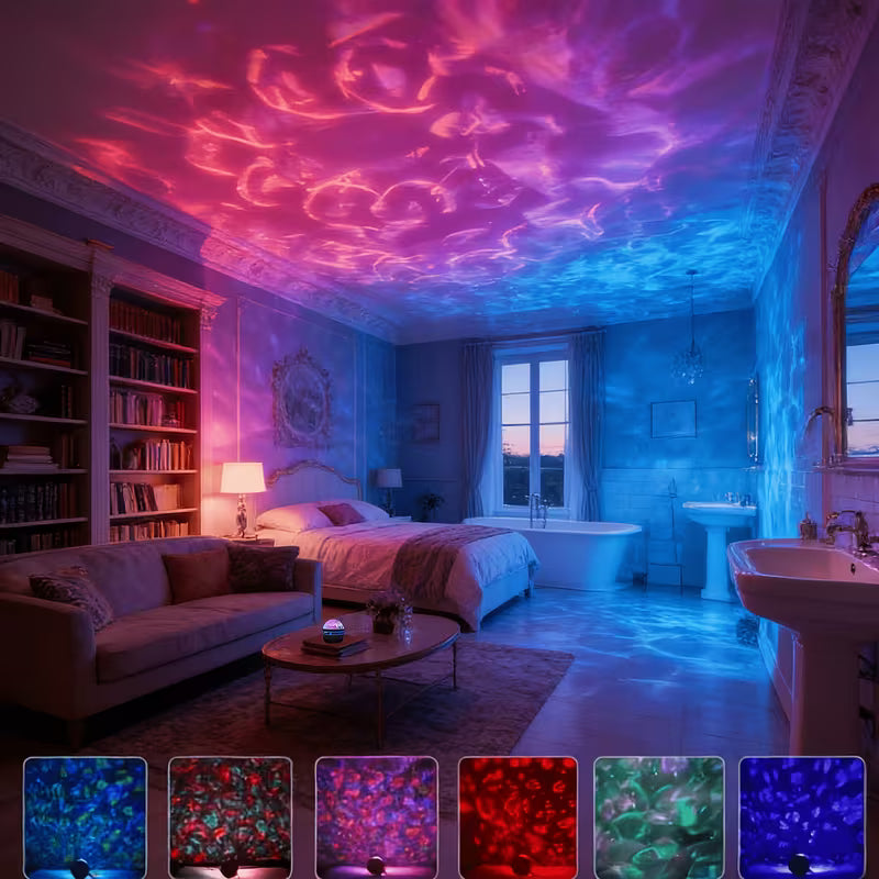 7-Color Aurora USB Lamp, USB Powered with LED Light, for Starry Night Light Decoration, Suitable for Bedroom And Music Room Decor