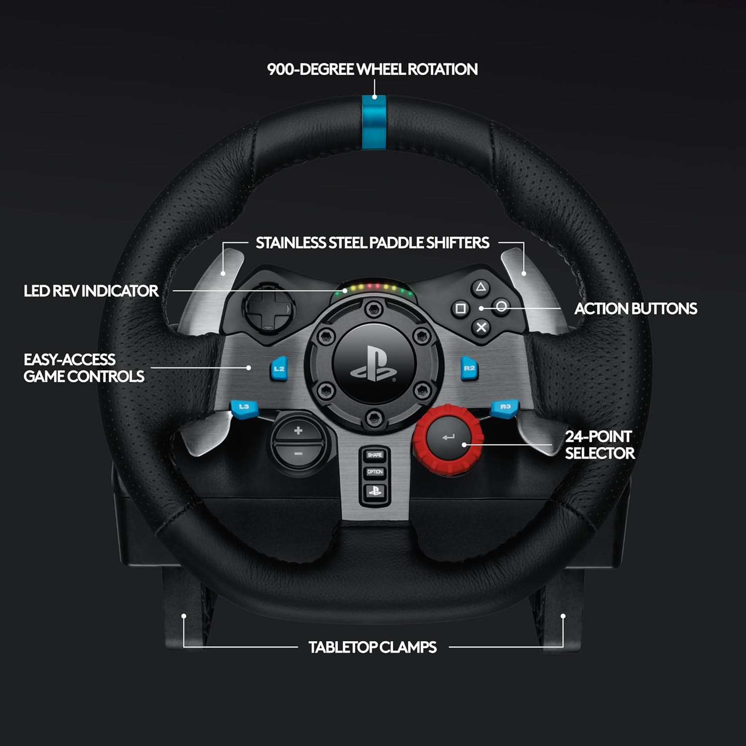 Driving Force Racing Wheel With Pedals for PS5, PS4 & PC