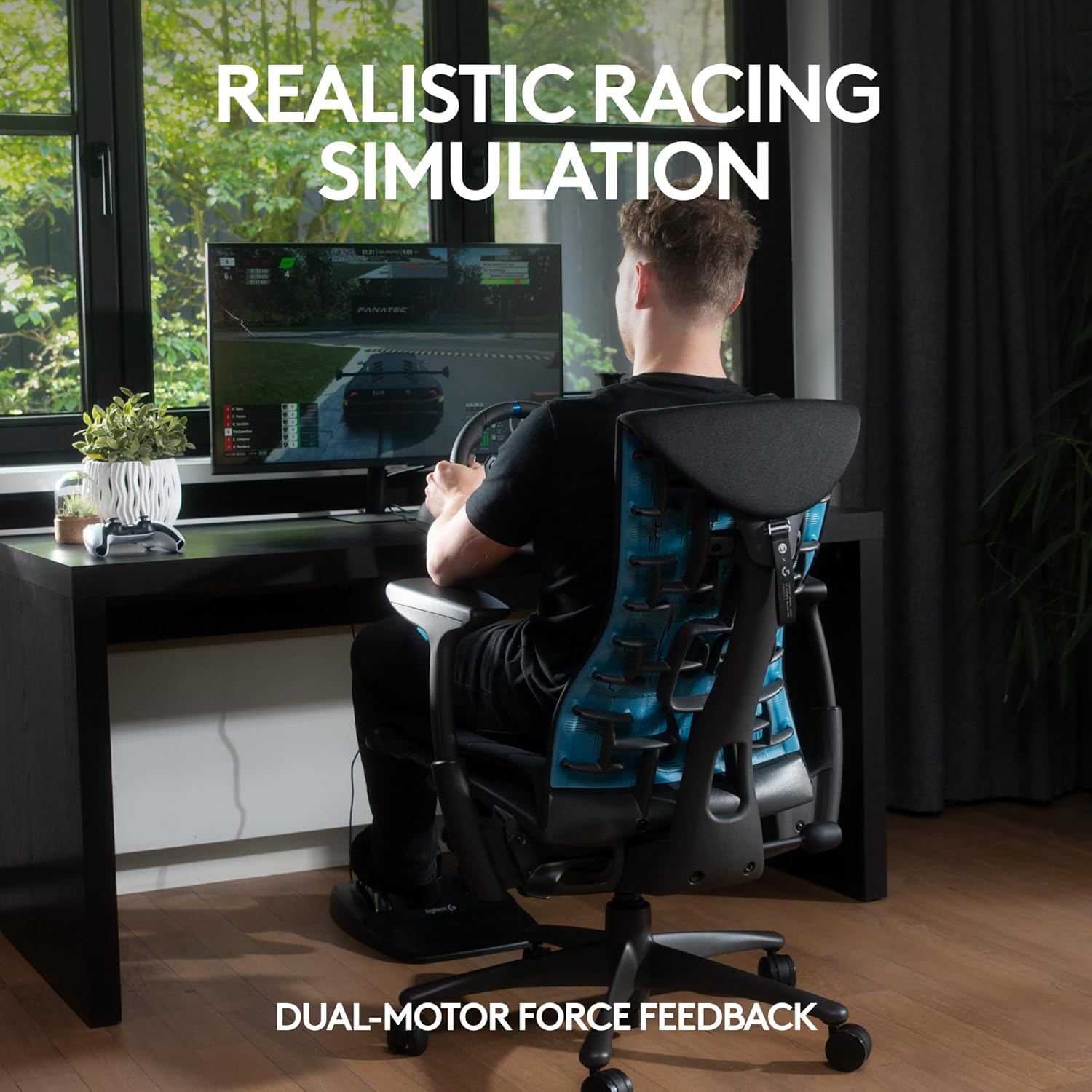 Driving Force Racing Wheel With Pedals for PS5, PS4 & PC