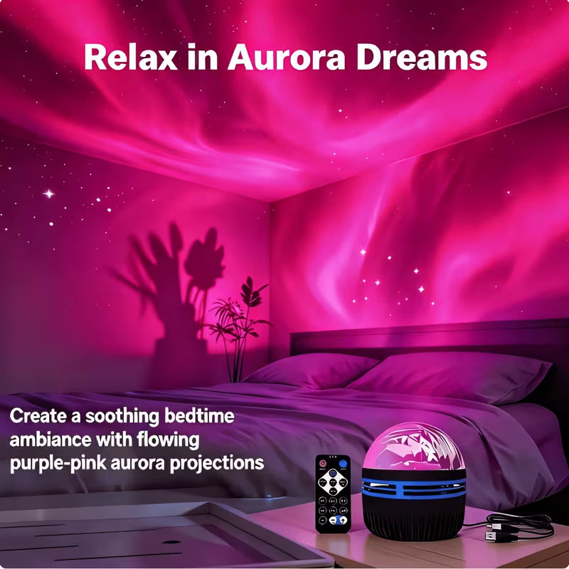 7-Color Aurora USB Lamp, USB Powered with LED Light, for Starry Night Light Decoration, Suitable for Bedroom And Music Room Decor
