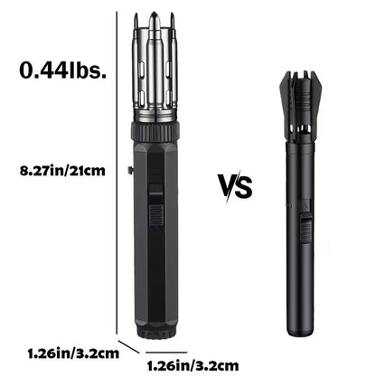 Big Flame Torch Lighter, Bright Fire Blaze Lighter Big Jet Flame Lighter with Safety Lock & Switch Lock, Adjustable & Windproof Fire Starter Lighters with Big & Refillable Butane Gas Tanks for Campfire