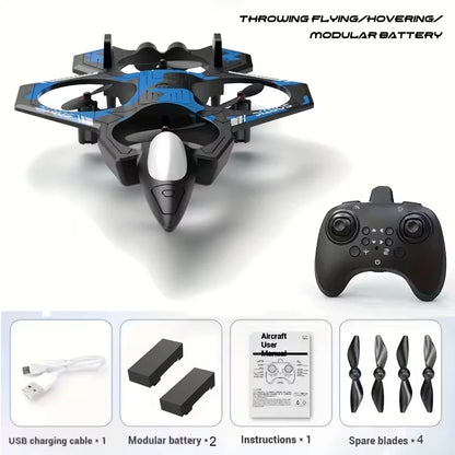 K500 Quadcopter Drone – App & Remote Control, Throw-to-Fly Stunt RC Drone
