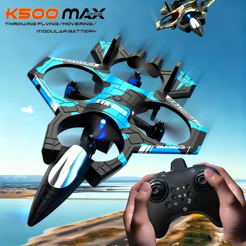 K500 Quadcopter Drone – App & Remote Control, Throw-to-Fly Stunt RC Drone