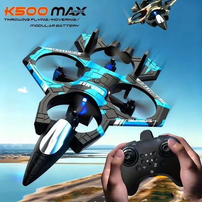 K500 Quadcopter Drone – App & Remote Control, Throw-to-Fly Stunt RC Drone